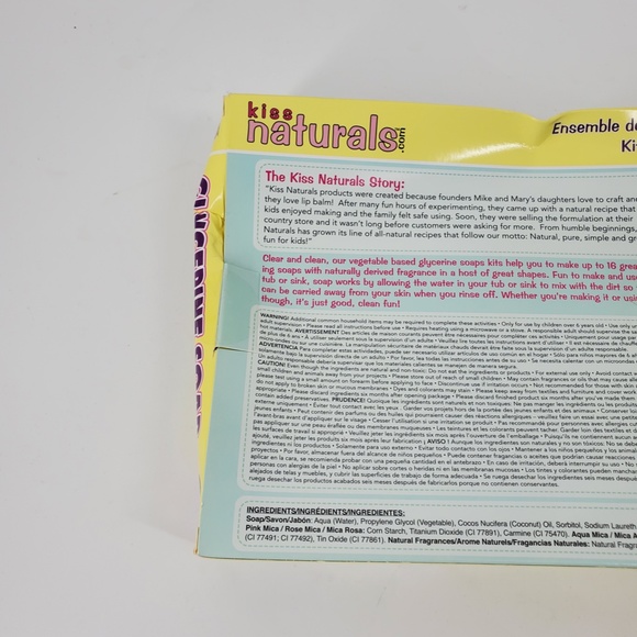 Kiss Naturals DIY Lip Balm  and Glycerine Soap Making Kit Kids DIY Crafts NEW - Picture 8 of 9